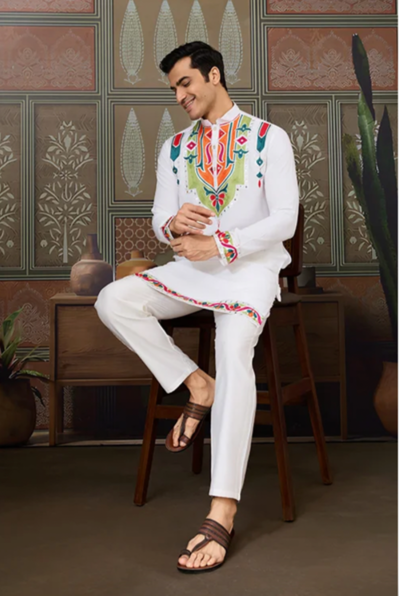 Matrut | Navami White Kurta Set