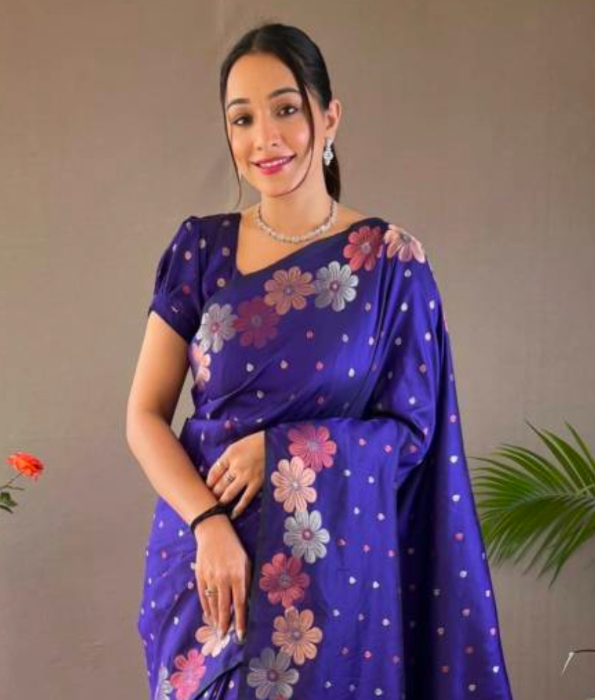 Matrut | Siya Royal Blue Saree
