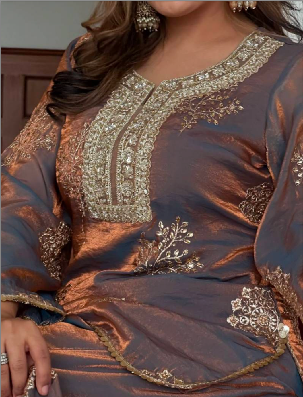 Matrut | Ruhi Two-tone Palazzo Suit