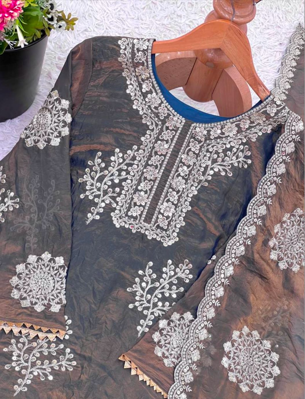Matrut | Ruhi Two-tone Palazzo Suit