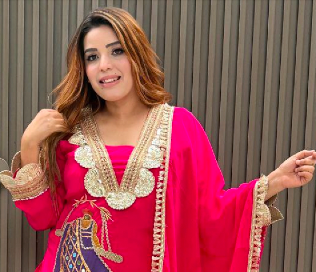 Matrut | Resham Kraft Pink Palazzo Suit