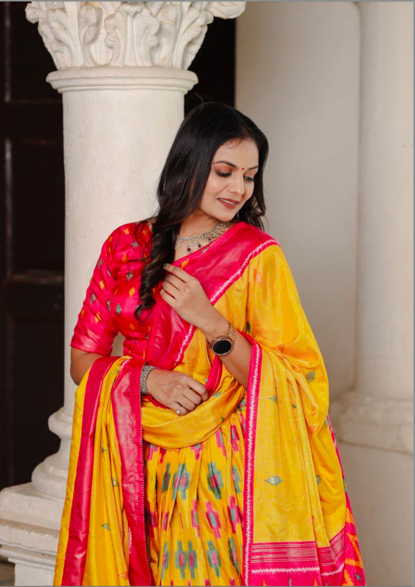Matrut | Yuvti Yellow Multicolor Lehenga