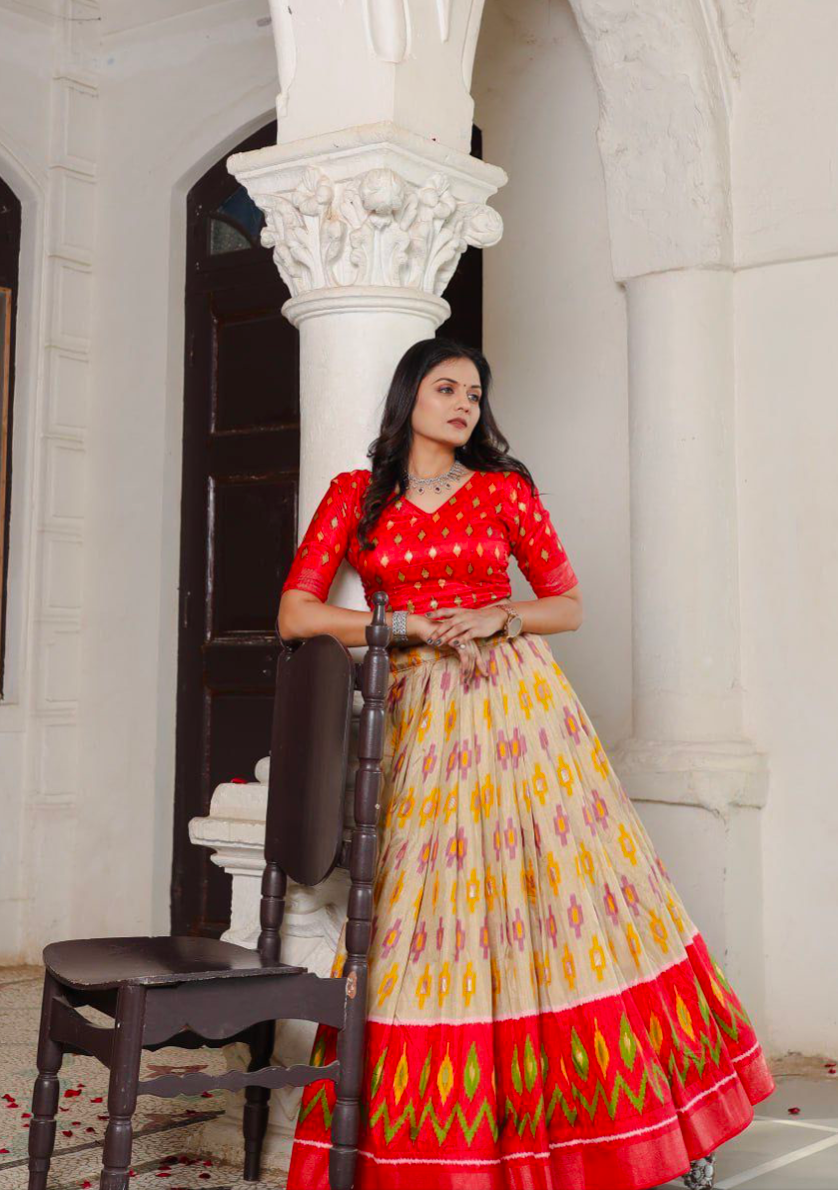 Matrut | Yuvti Red Multicolor Lehenga