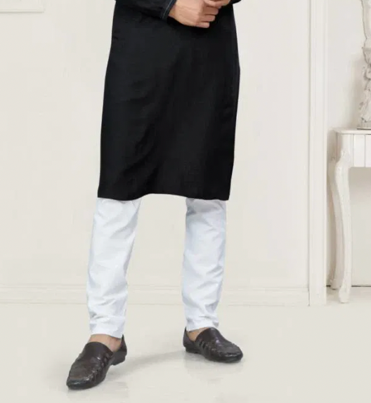 Matrut | Pure Weave Black Kurta Set