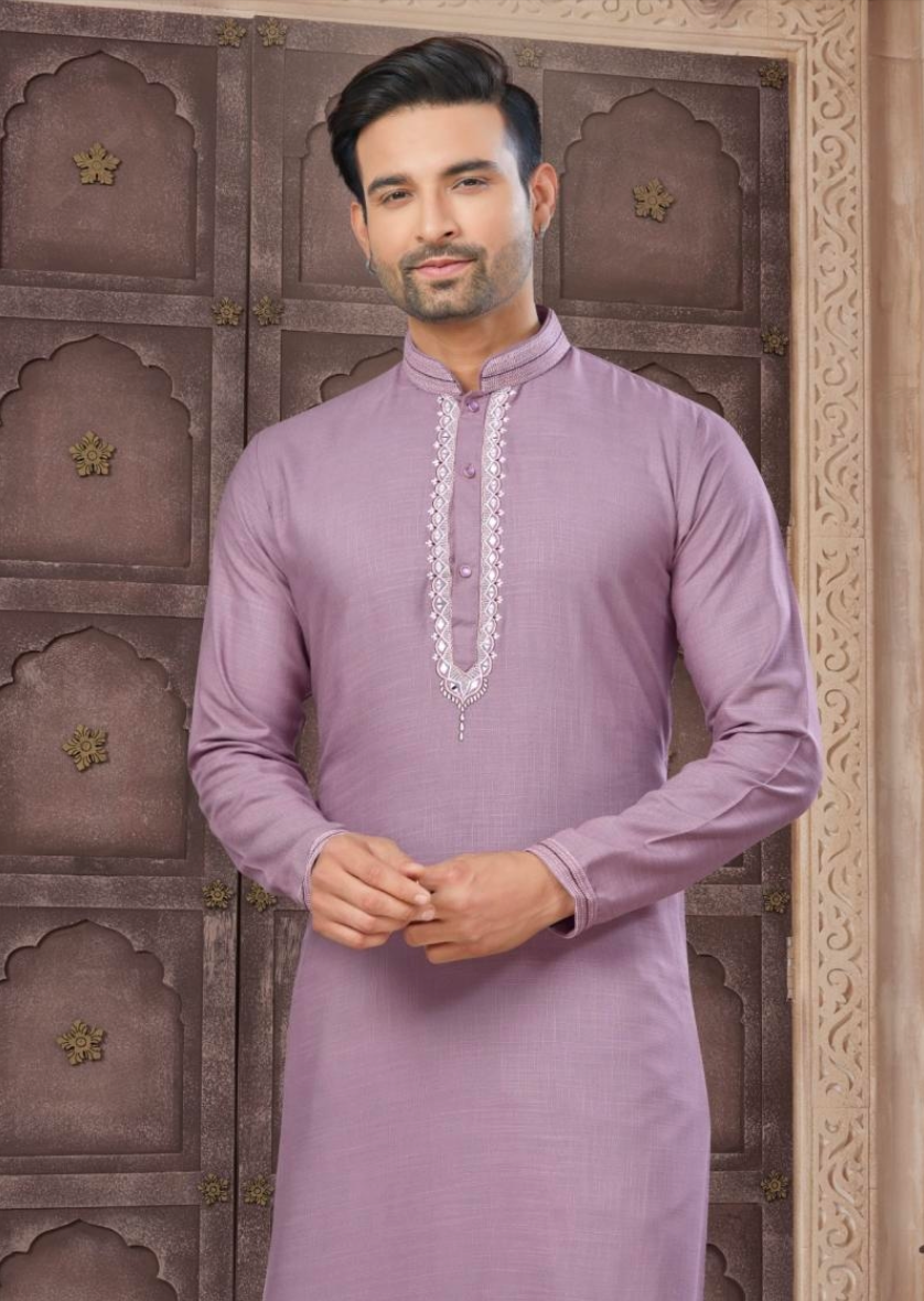 Matrut | Pure Weave Lavender Kurta Set
