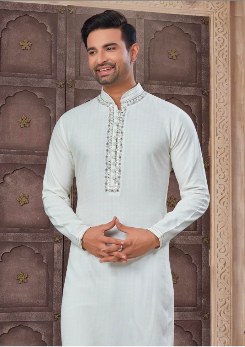 Matrut | Pure Weave White Kurta Set - 02