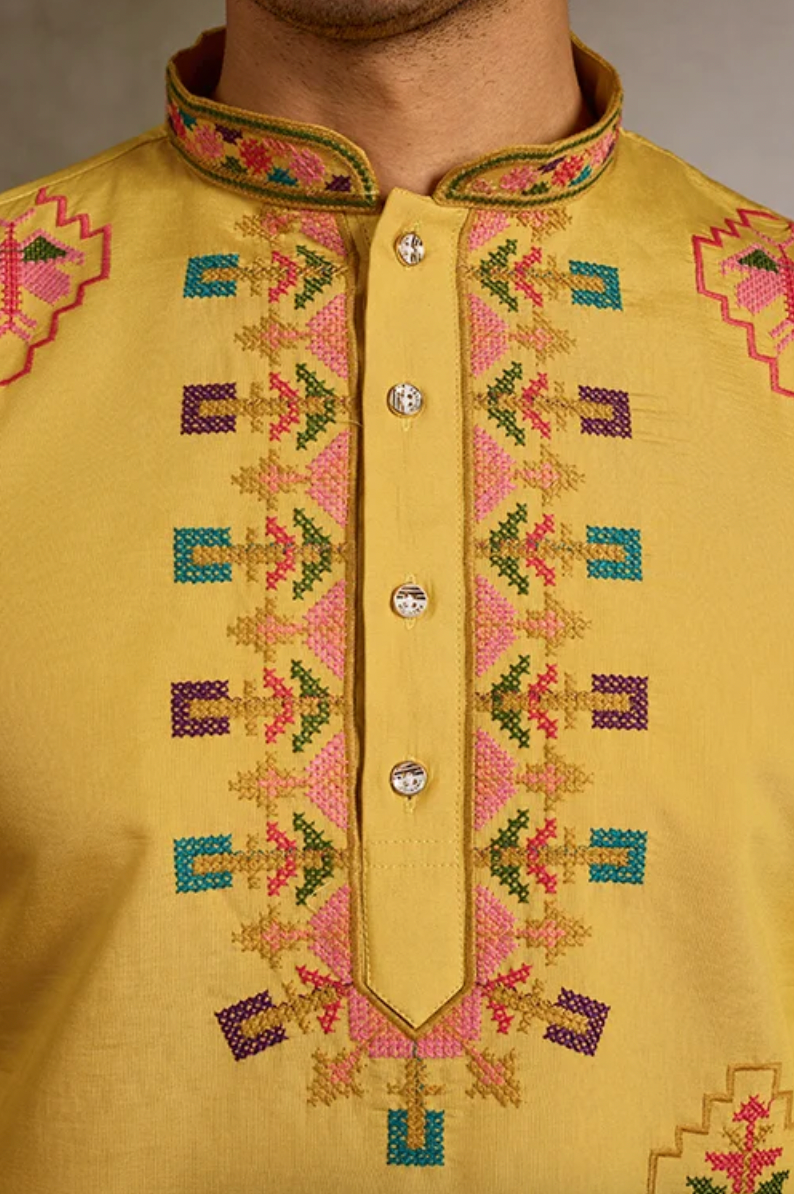Matrut | Tradition Yellow Kurta Set