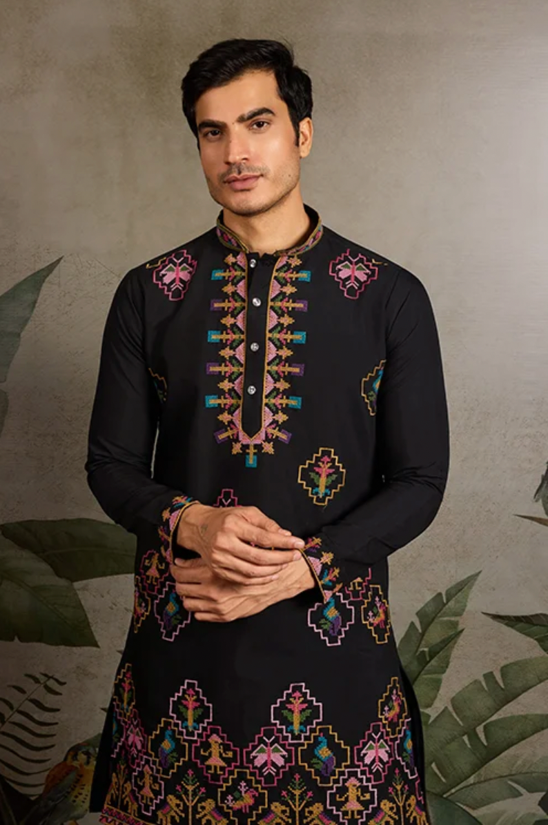Matrut | Tradition Black Kurta Set