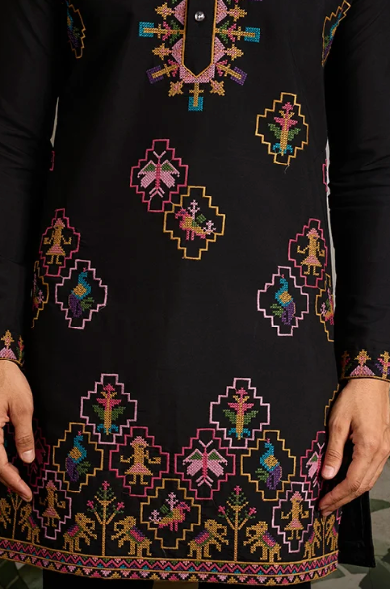 Matrut | Tradition Black Kurta Set
