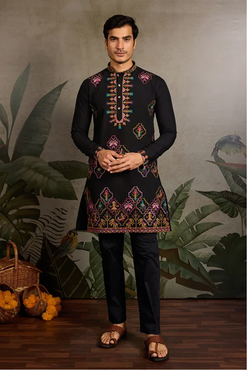 Matrut | Tradition Black Kurta Set
