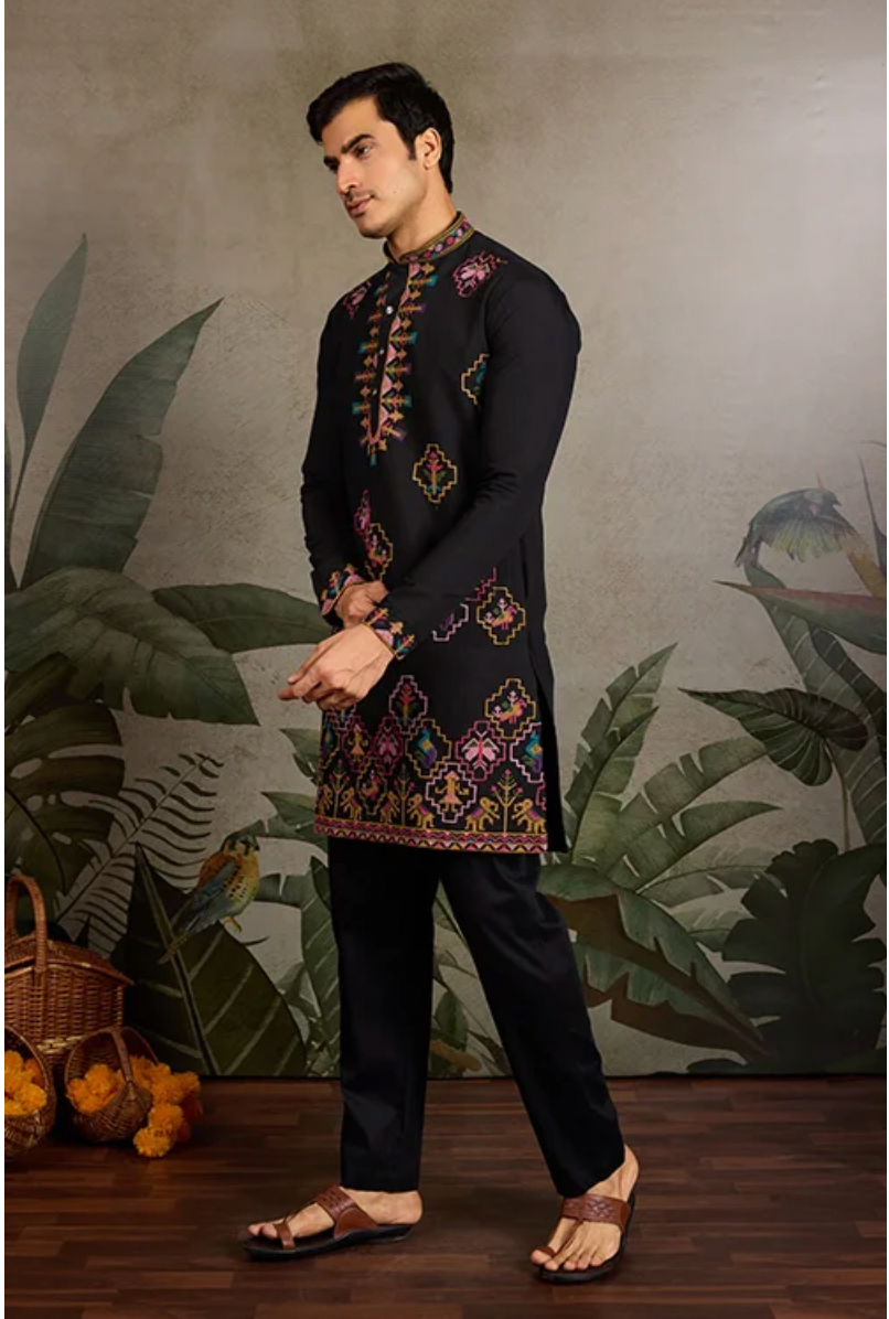 Matrut | Tradition Black Kurta Set