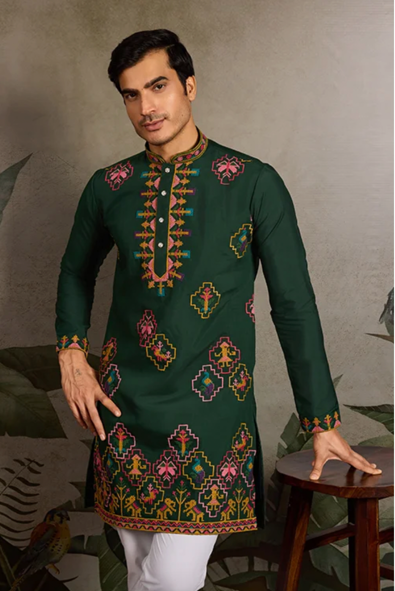 Matrut | Tradition Green Kurta Set