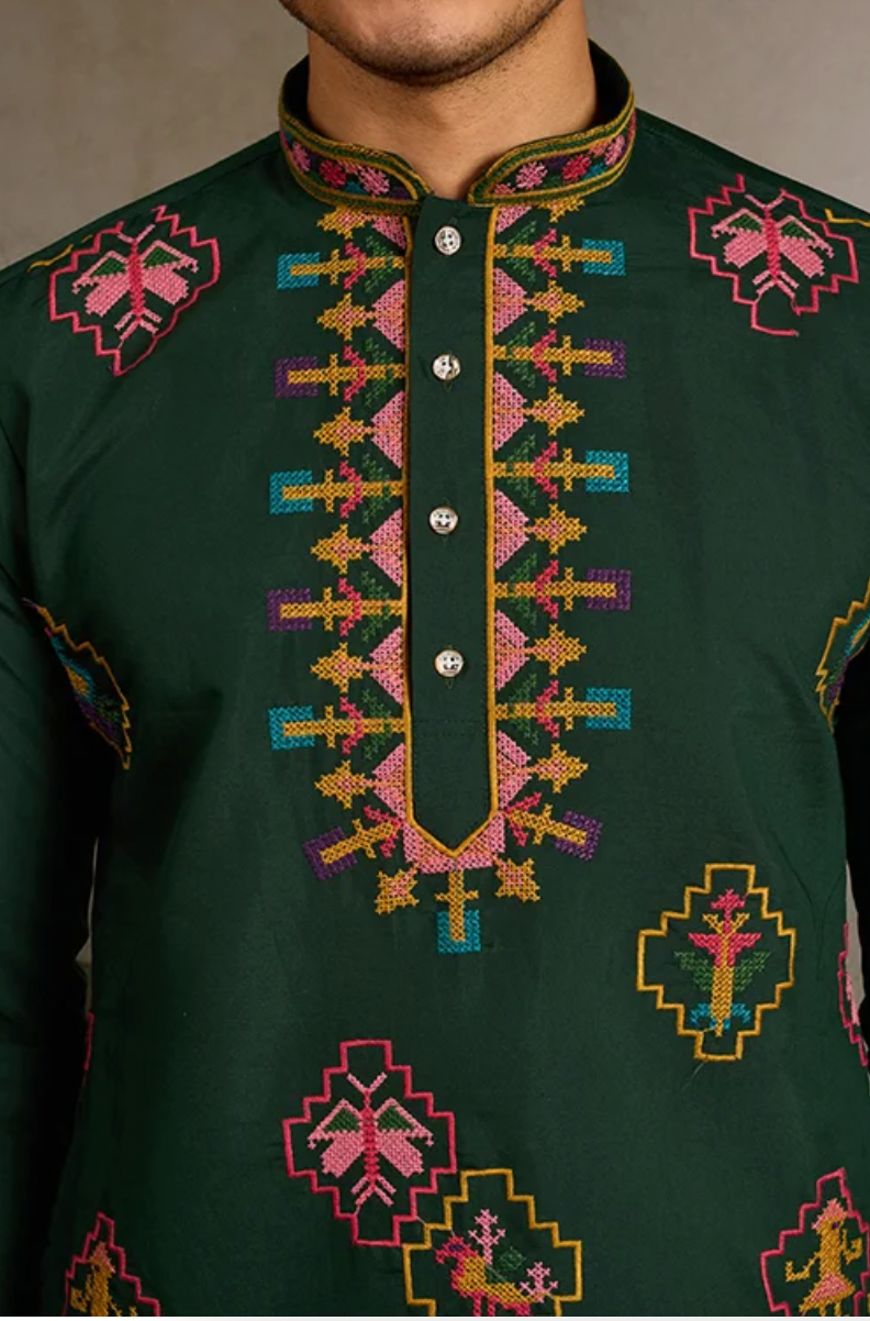 Matrut | Tradition Green Kurta Set