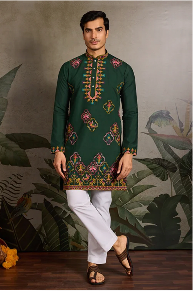 Matrut | Tradition Green Kurta Set