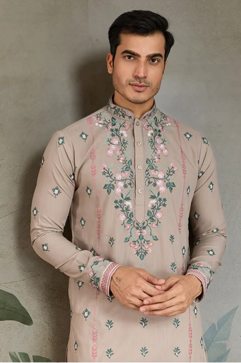 Matrut | Fusion Fits-3 Ivory Kurta Set