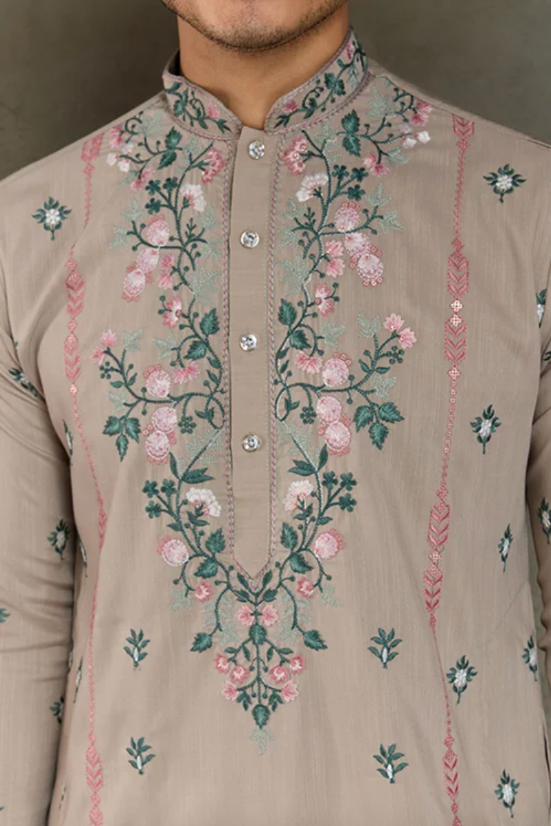 Matrut | Fusion Fits-3 Ivory Kurta Set