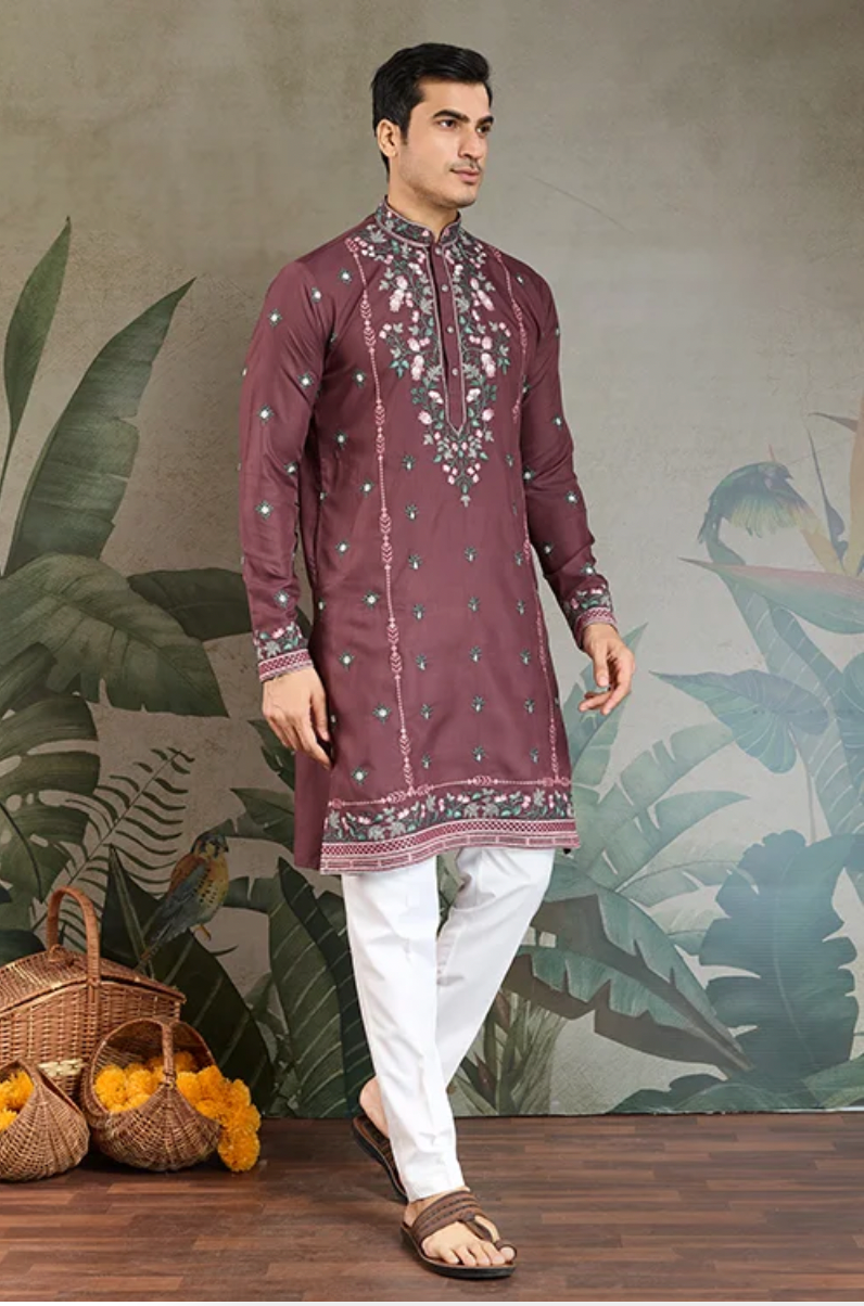 Matrut | Fusion Fits-3 Chocolate Pastel Kurta Set