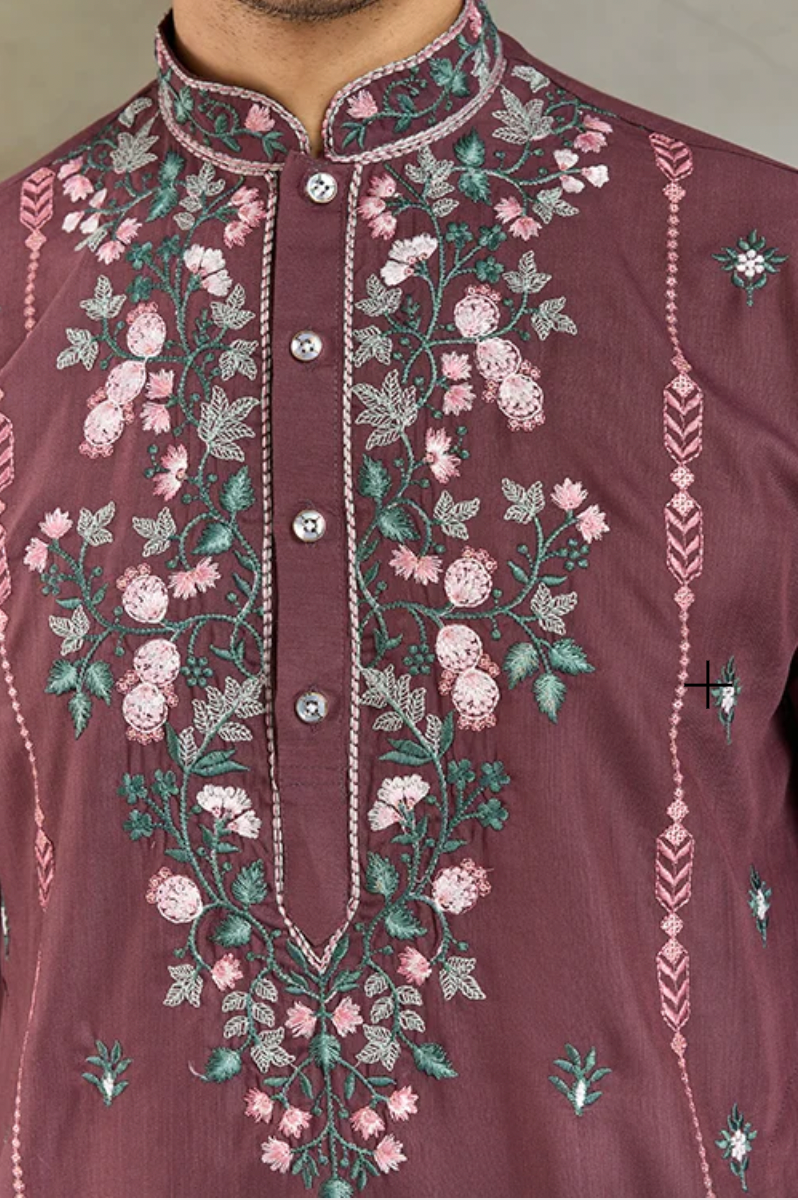 Matrut | Fusion Fits-3 Chocolate Pastel Kurta Set