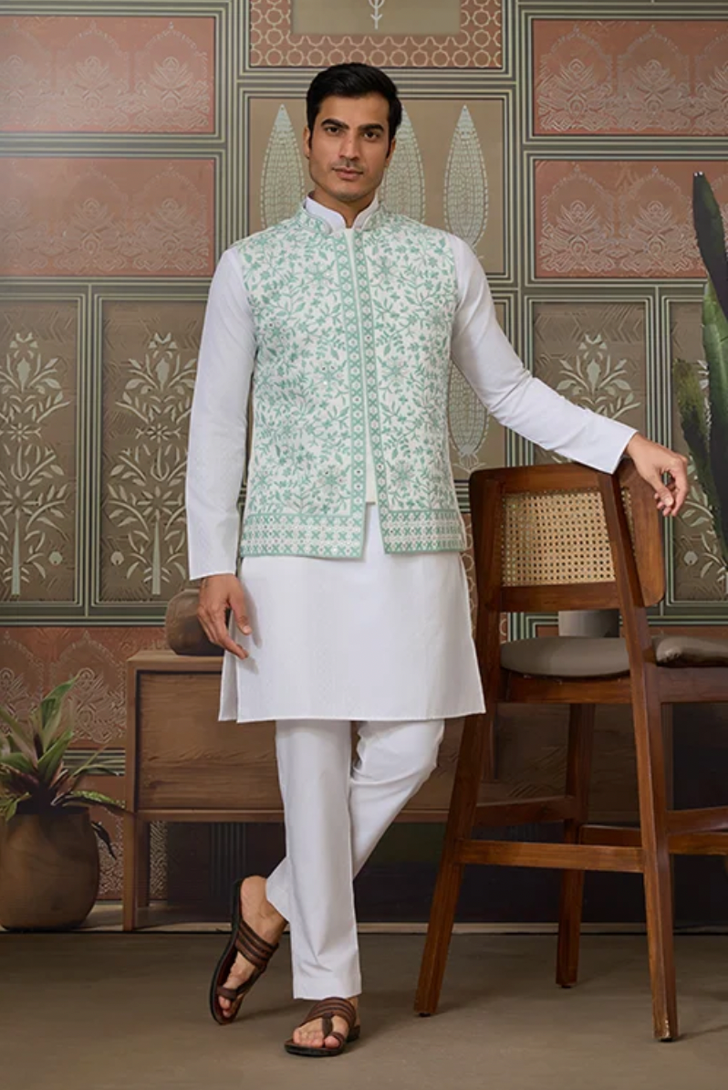 Matrut | Ritual Bliss Mint Green Kurta Set