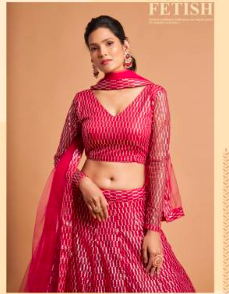 Matrut | Neo Romantic Crimson Lehenga