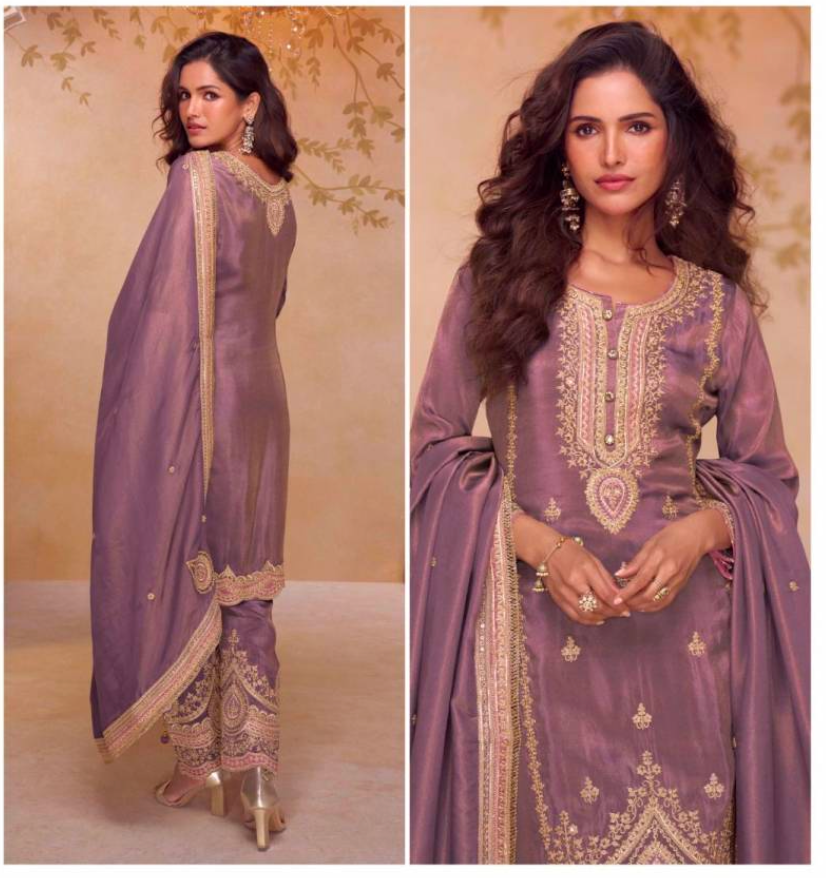 Matrut | Nirali Purple Straight Suit