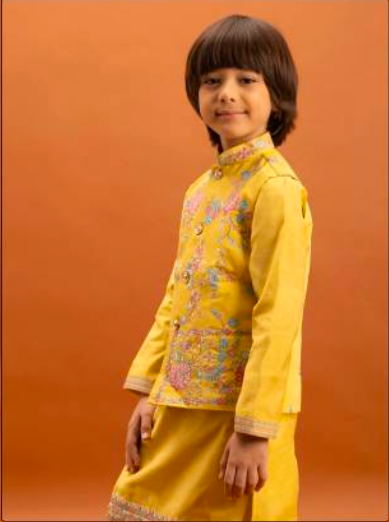Matrut | Clleora Yellow Boy Kurta Set