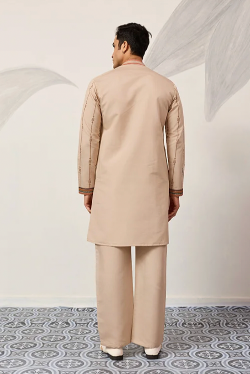 Saubhagya Beige Kurta Set
