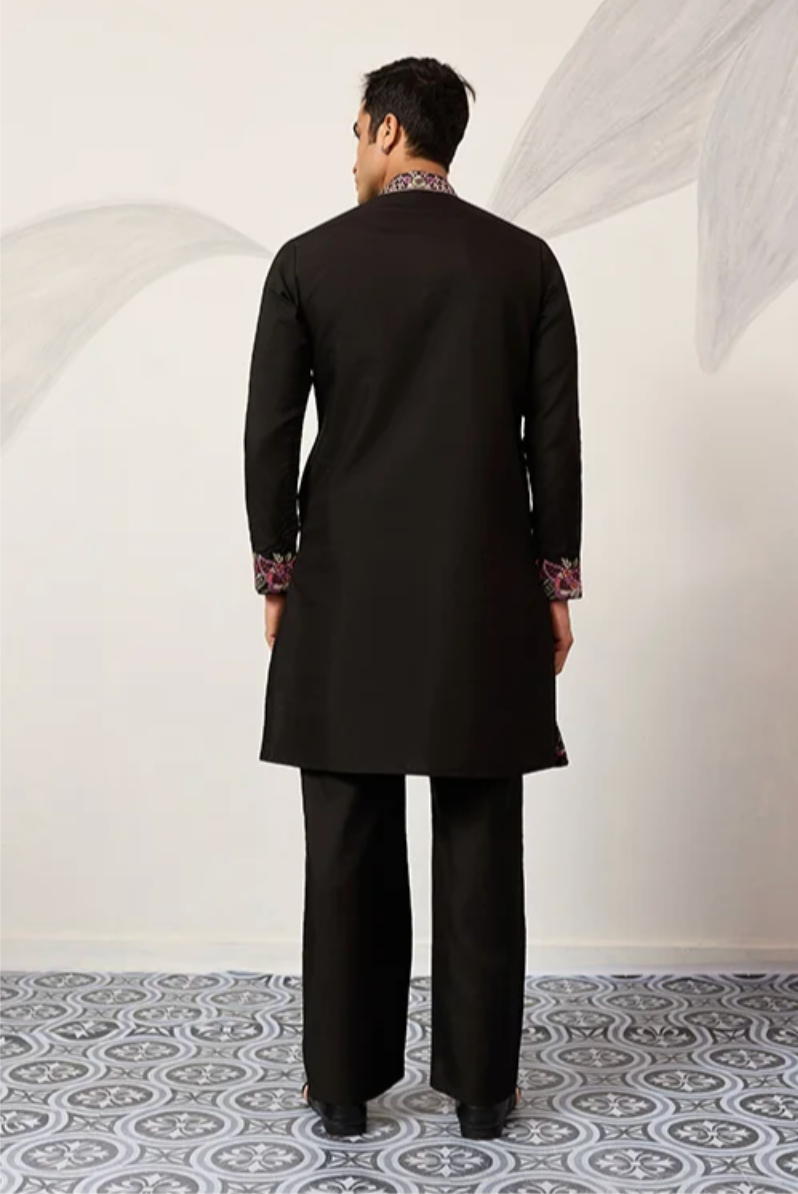 Aarav Black Kurta Set
