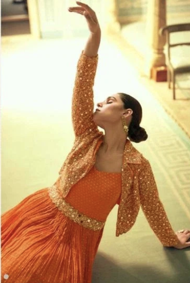 Palace Eve Orange Gown