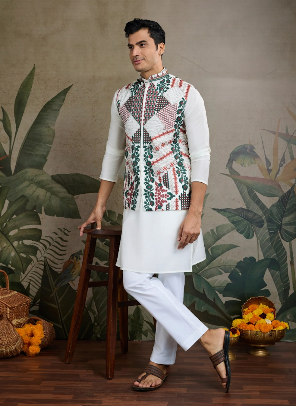 Matrut | Rajwadi White Kurta Set