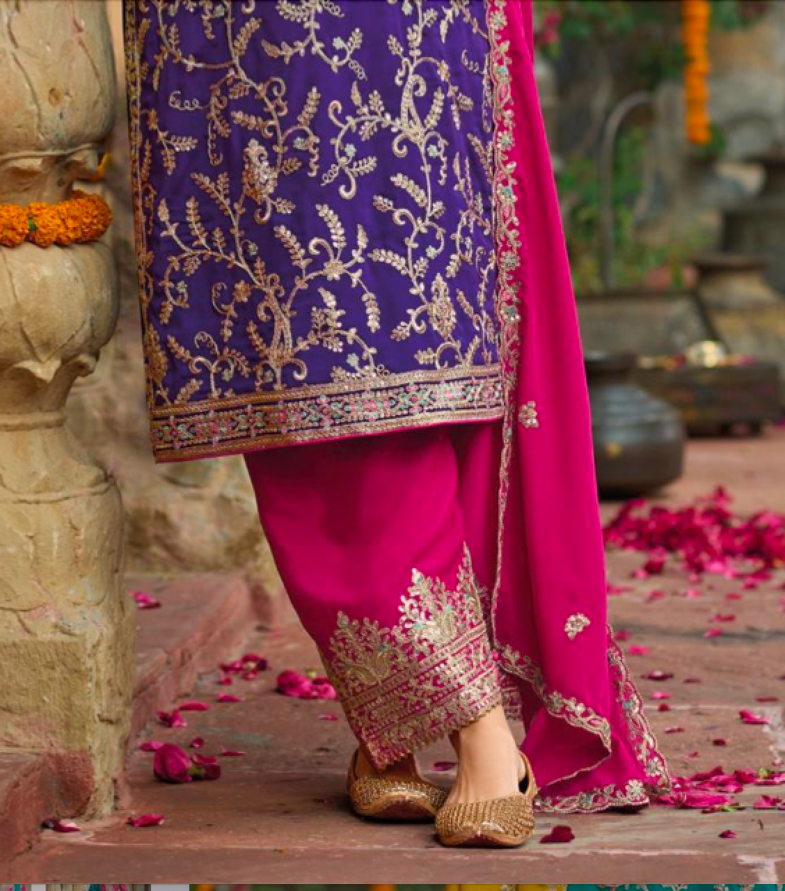 Matrut | Sangit Purple Straight Suit