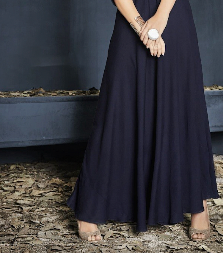 Matrut | Finesse Flare Navy Blue Gown