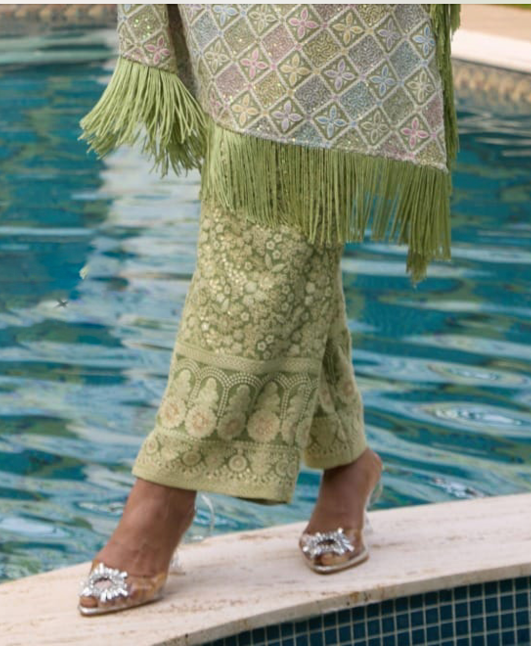 Matrut | Urban Sutra Green Multicolor Kaftan