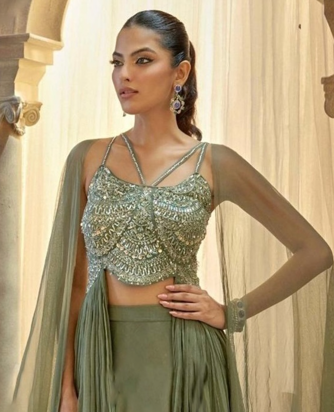 Matrut | Urban Sunshine Mehendi Green Trio Set