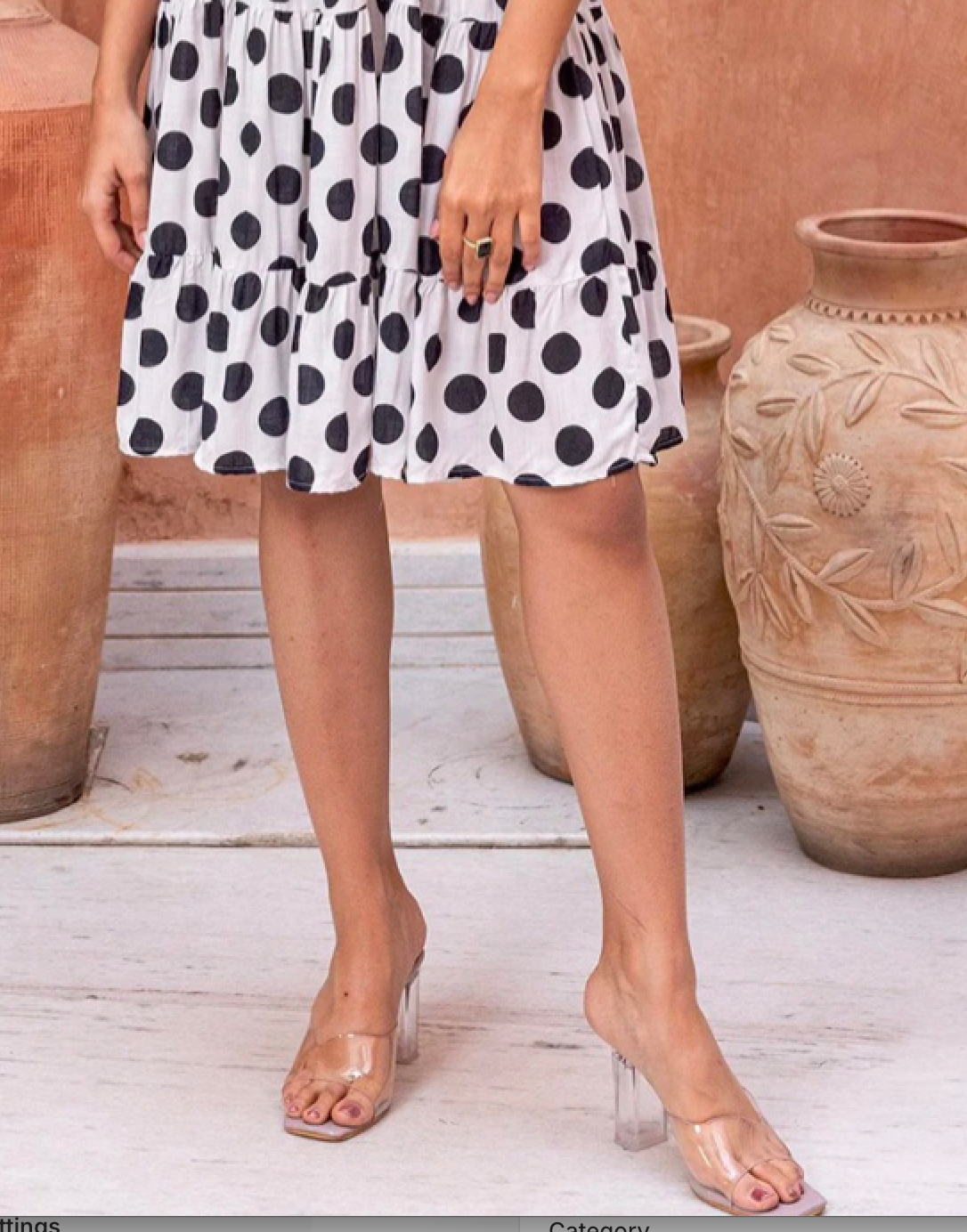 Matrut | Clora Bee Black Polka Maxi Dress