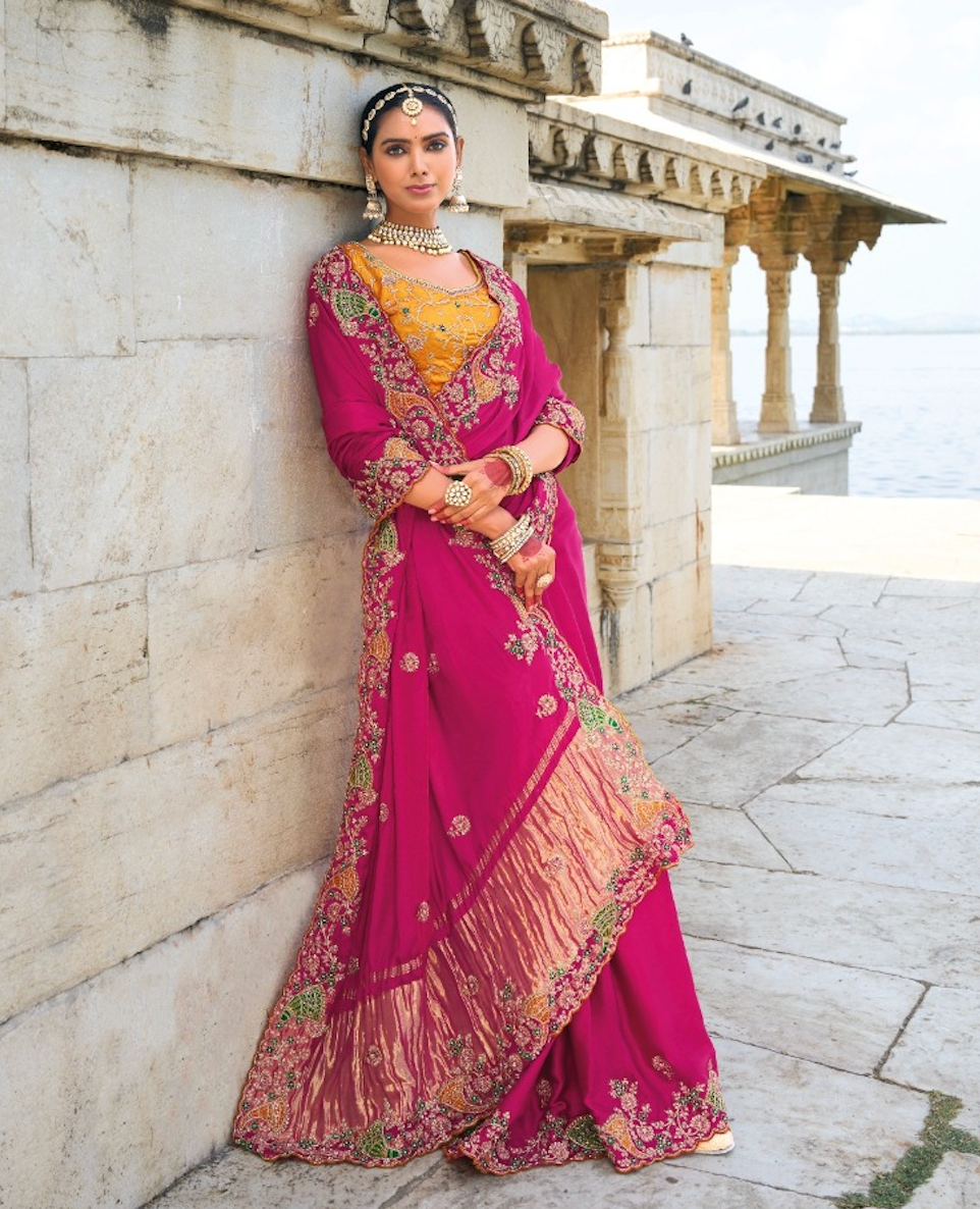 Matrut | Shahi Andaaz Rani-Yellow Saree