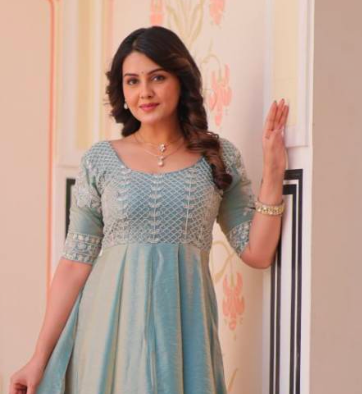 Matrut | Aliya Crush Sky Blue Gown