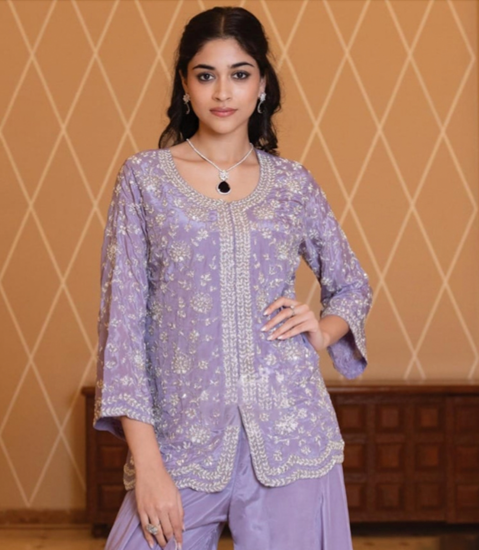 Matrut | Mamacita Purple Sharara Suit