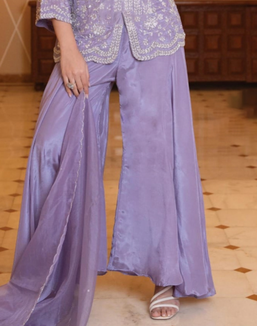 Matrut | Mamacita Purple Sharara Suit