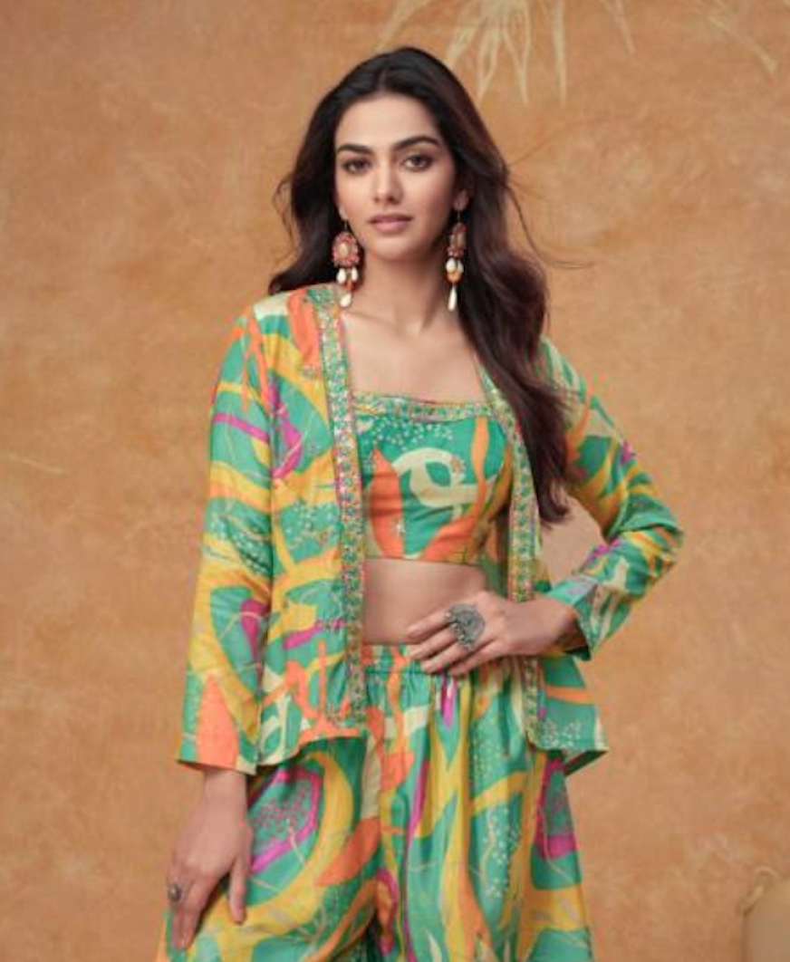 Matrut | Kiera Mint Green Graffiti Trio Set