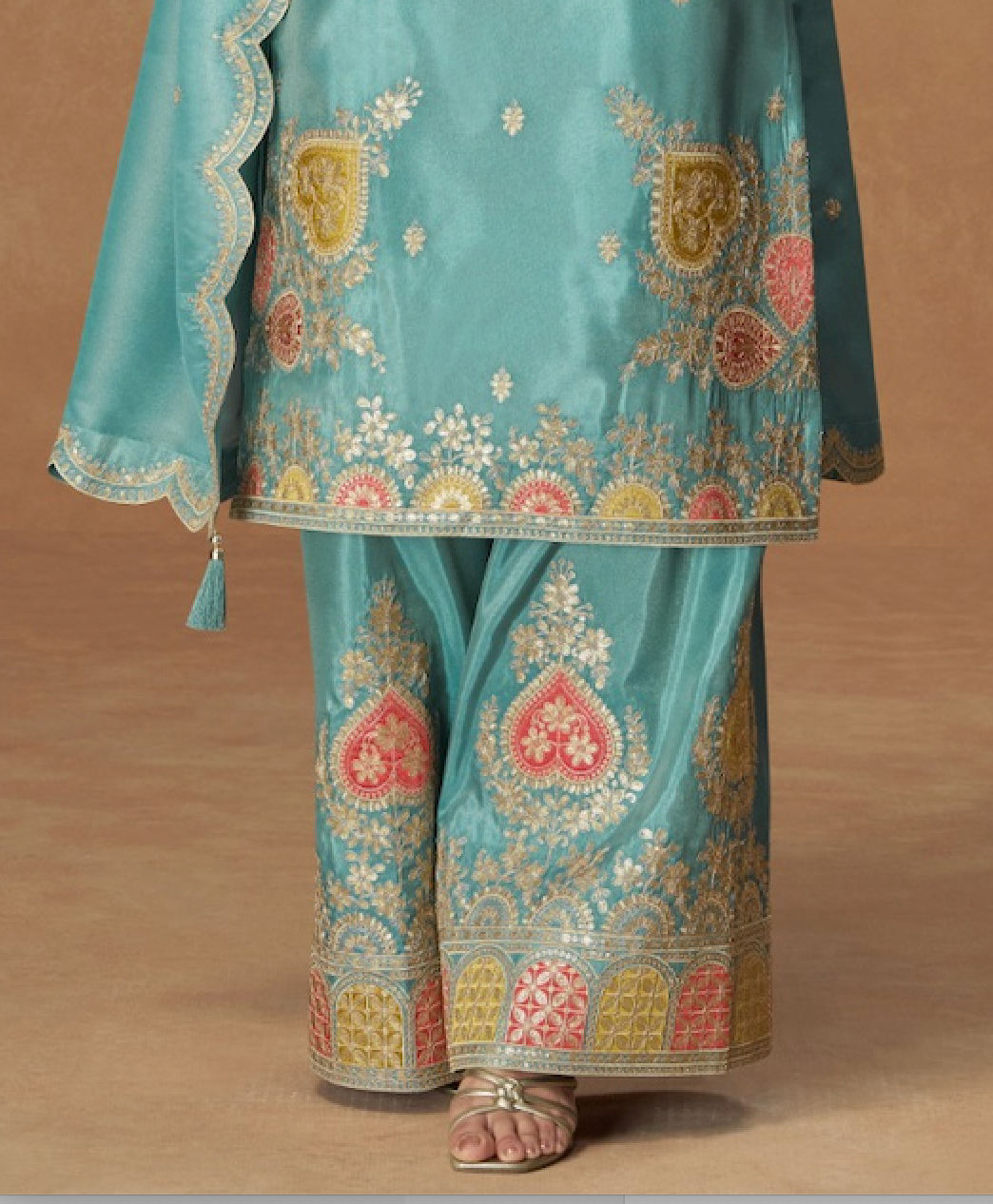 Matrut | Kashvi Blue Palazzo Suit