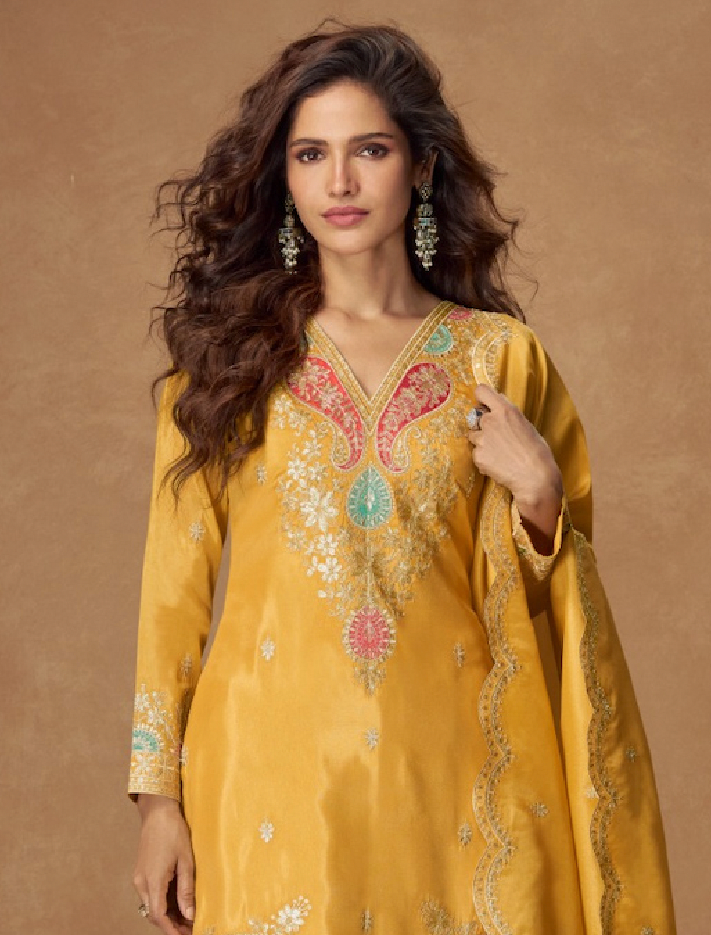 Matrut | Kashvi Yellow Palazzo Suit