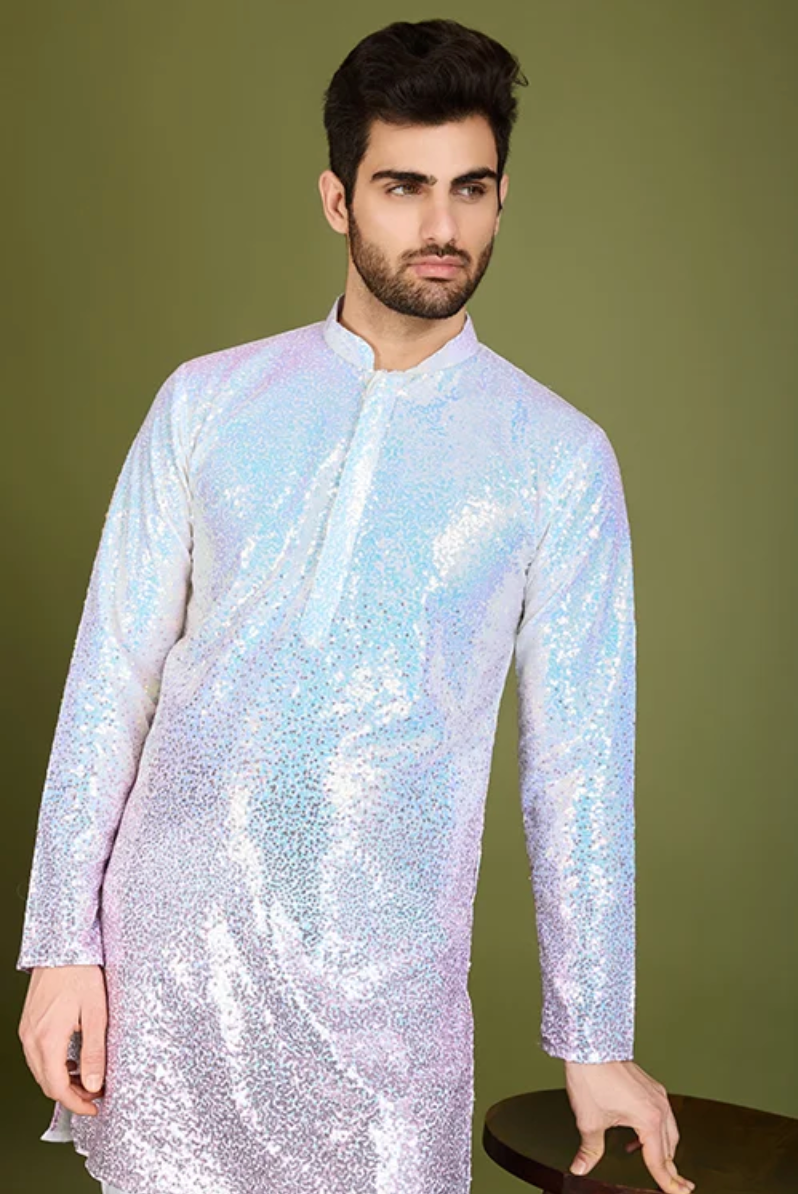 Matrut | Glam Saga Ombre Purple Kurta Set