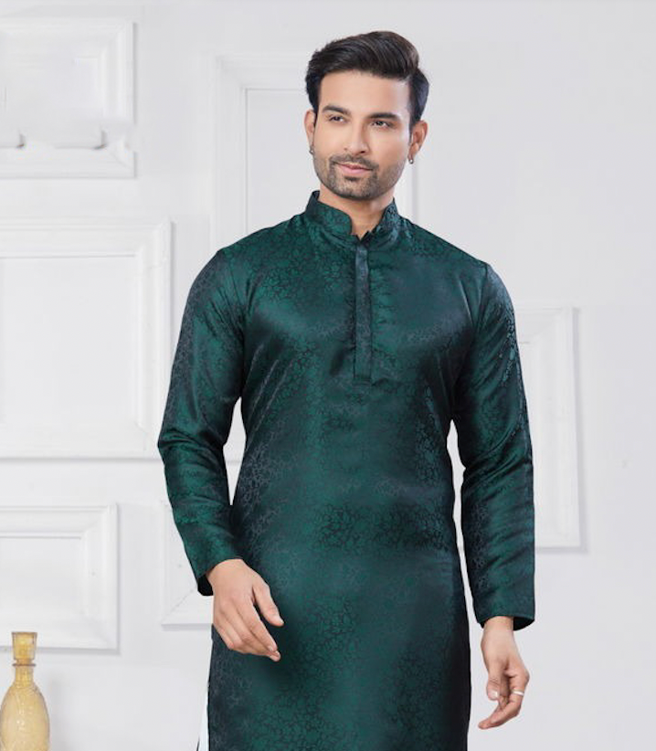 Matrut | Rangoon Bottle Green Kurta Set