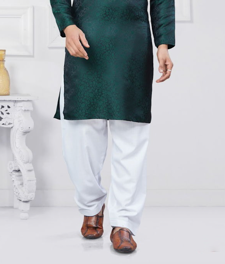 Matrut | Rangoon Bottle Green Kurta Set