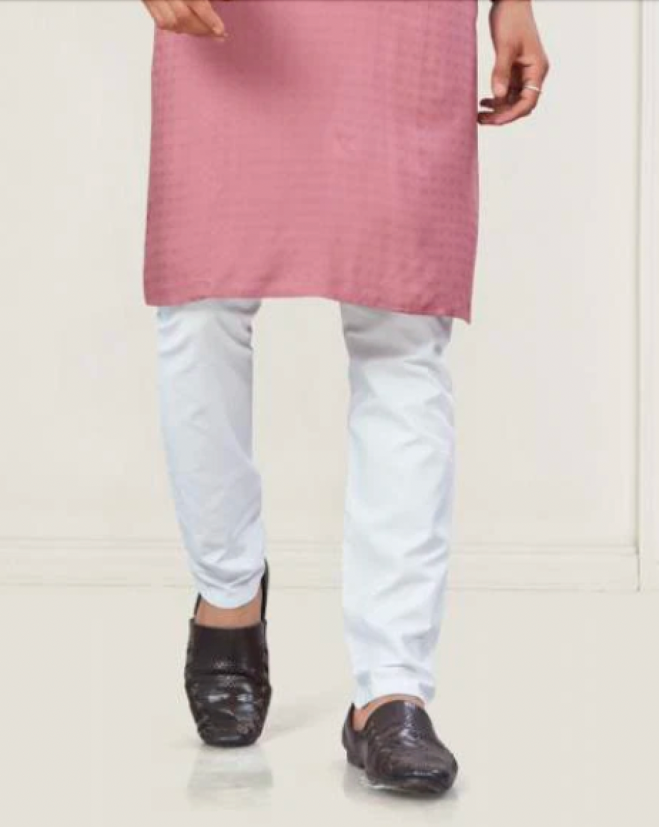 Matrut | Pure Weave Light Pink Kurta Set