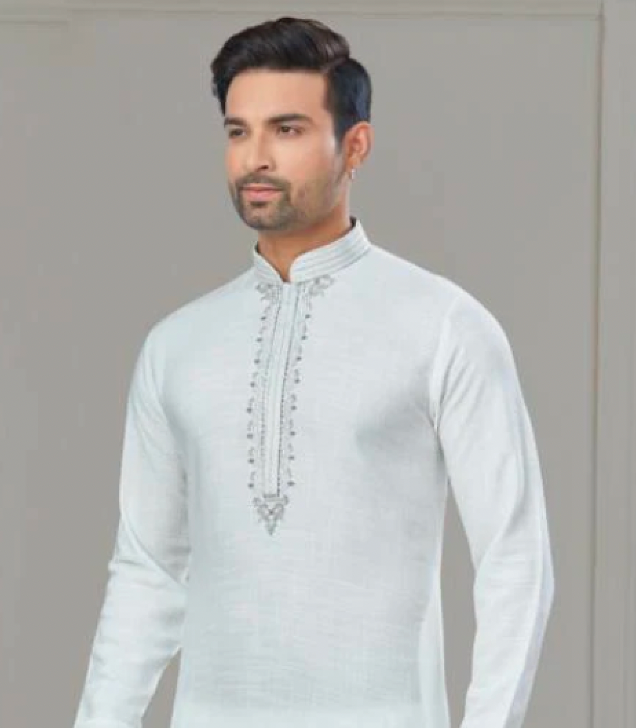 Matrut | Pure Weave White Kurta Set