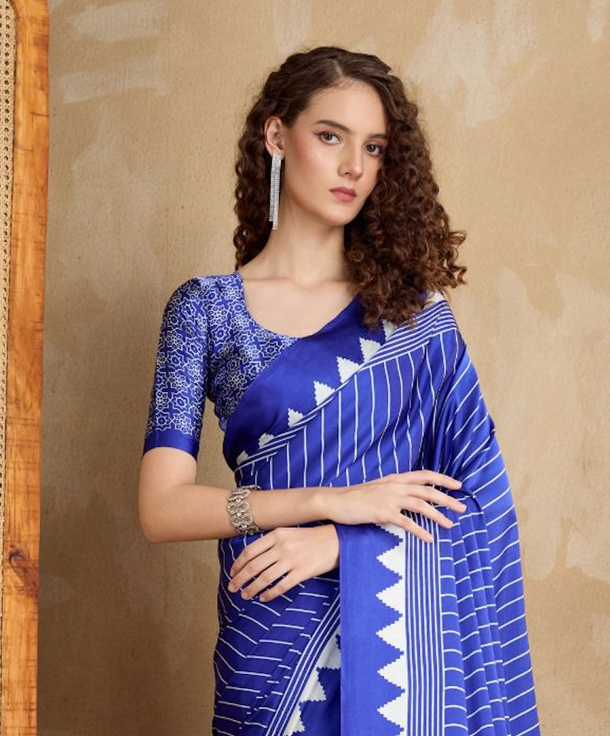 Matrut | Chakra Blue Saree