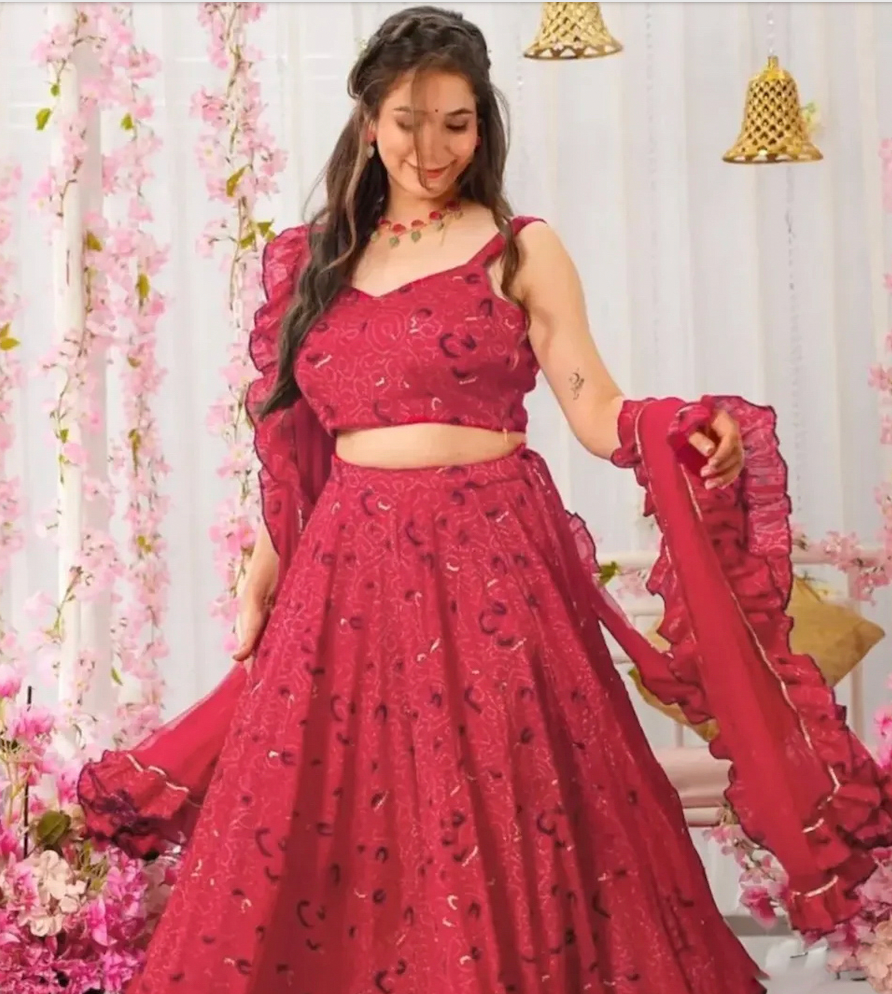 Matrut | Samundar Maroon Lehenga