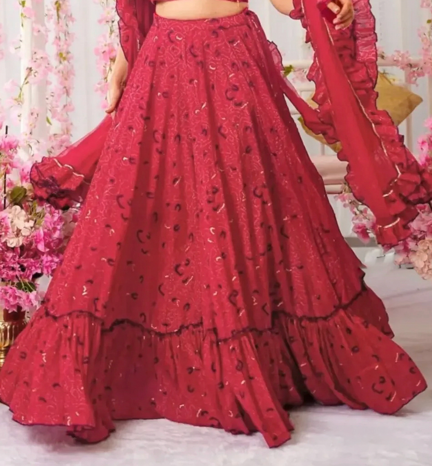 Matrut | Samundar Maroon Lehenga